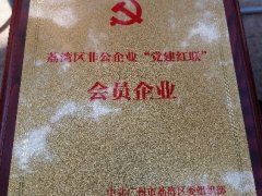 Z6尊龙实业党支部入选首批荔湾区“党建红联”会员企业